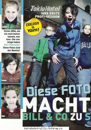 ~~Articole din reviste~~ - yo am knd ei erau mici - Tokio hotel