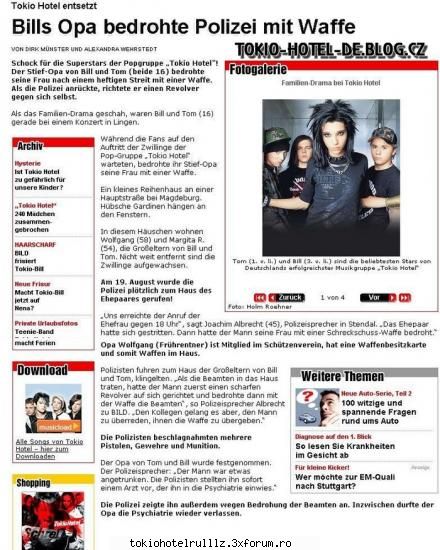~~Ultimele bombe =))~~ - cik a aparut in ziar k p buniku lu bill l-au - Tokio hotel